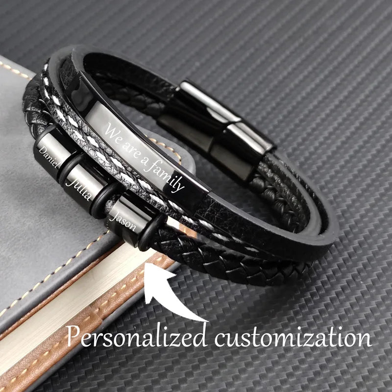 Mens Bracelet Custom Engraving